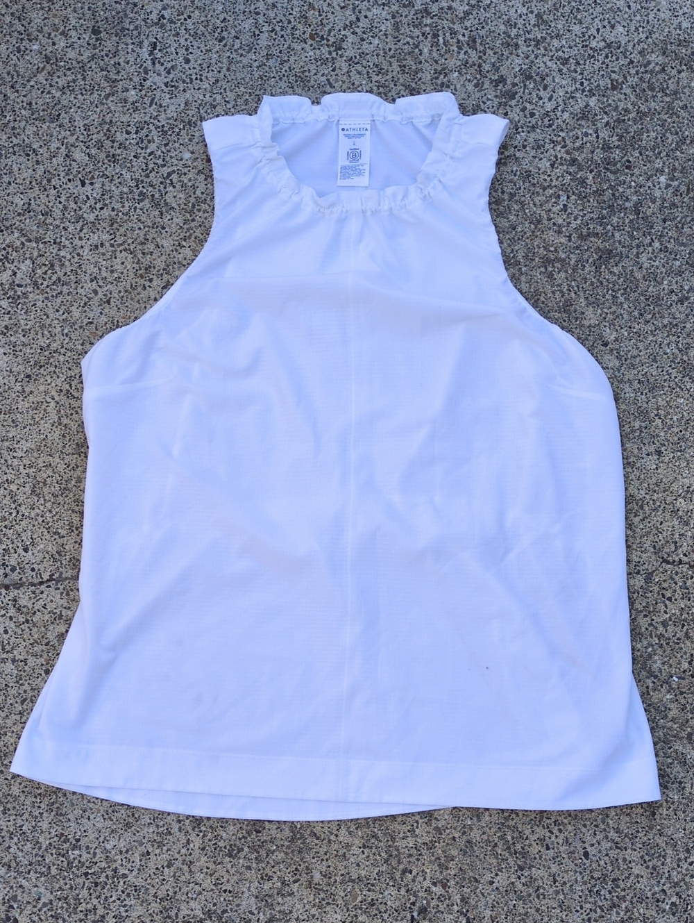 Athleta White Boundless Tank Top Womens Large